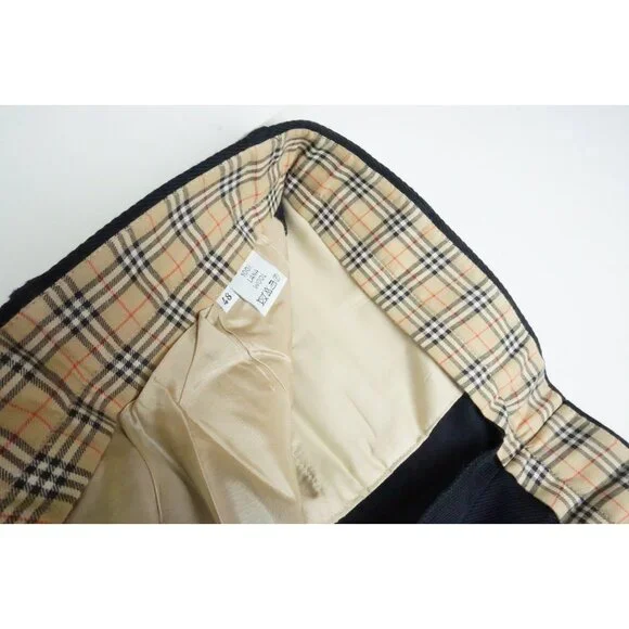 Burberry London Dark Blue 100% Cotton Mens Pants Trousers Sz 54 EU NEW